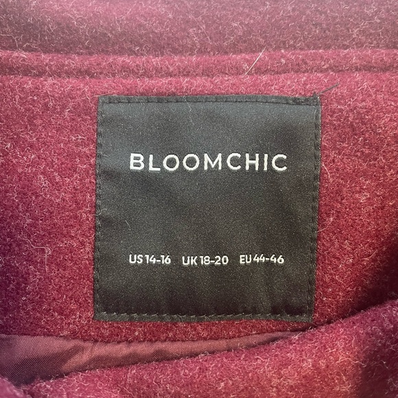 BloomChic Deep Cranberry Outerwear - Picture 3 of 8